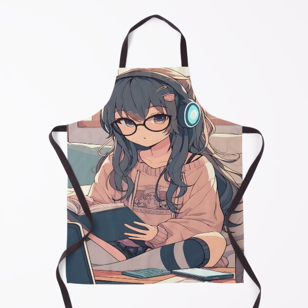 Item preview, Anime Girl Desk Mat, Mouse Pad Bath Mat designed and sold by KitonicTees.