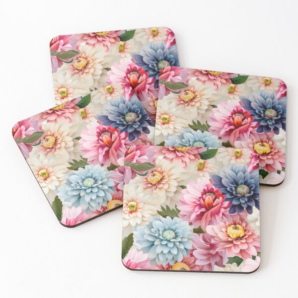 Item preview, Zinnia Tile 17: Rainbow Smiles in a Field of Daisy Dandelions and Sunshine of Nature's Confetti Party designed and sold by TheBrainArt.