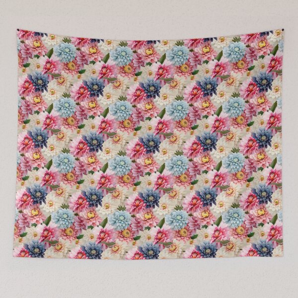 Item preview, Zinnia Tile 17: Rainbow Smiles in a Field of Daisy Dandelions and Sunshine of Nature's Confetti Party designed and sold by TheBrainArt.