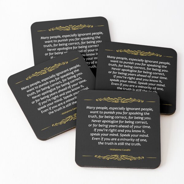 Item preview, Mahatma Gandhi Quote Speak your mind designed and sold by paragonDesign28.