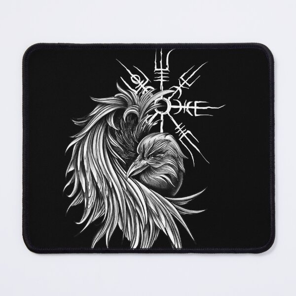 Item preview, Raven with vegvisir designed and sold by Katart-is.