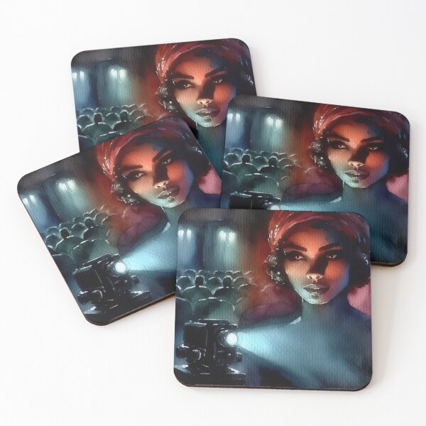 Item preview, Neo Noir Vintage Actress in Cinema [Watercolor] designed and sold by RESToRAPTOR.