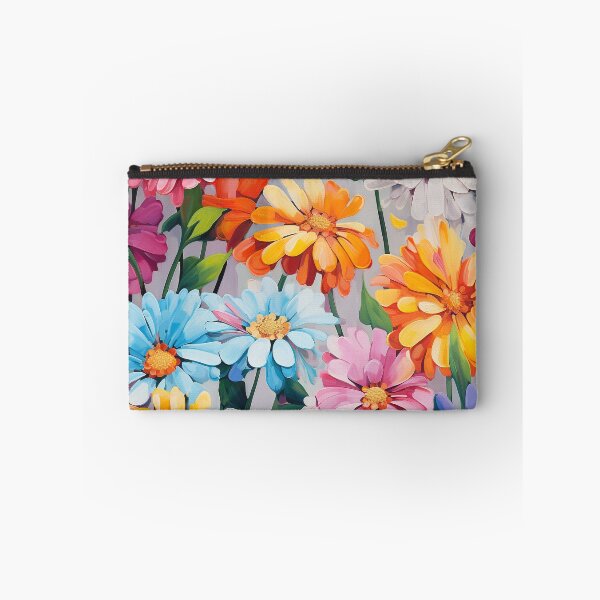 Item preview, Zinnia Tile 18: Rainbow Smiles in a Field of Daisy Dandelions and Sunshine of Nature's Confetti Party designed and sold by TheBrainArt.