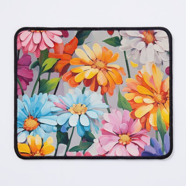Item preview, Zinnia Tile 18: Rainbow Smiles in a Field of Daisy Dandelions and Sunshine of Nature's Confetti Party designed and sold by TheBrainArt.