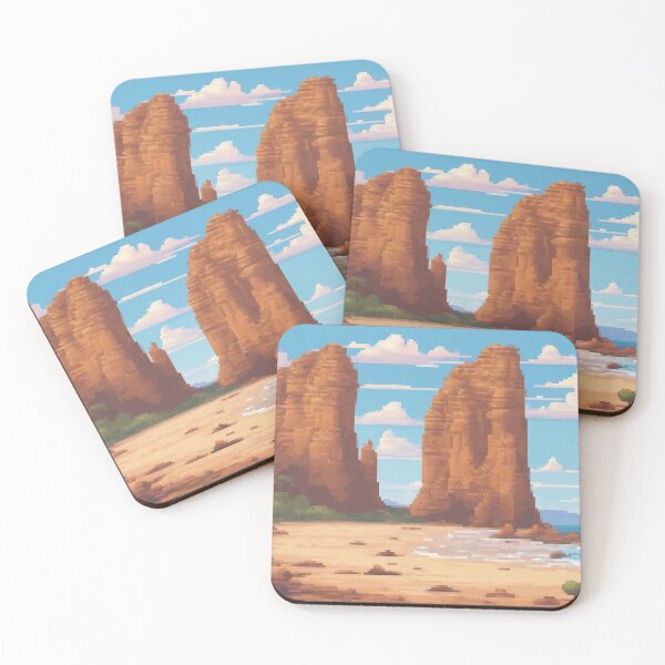 Item preview, Great Ocean Road, Australia - Pixel Art designed and sold by Pixelartshirt.