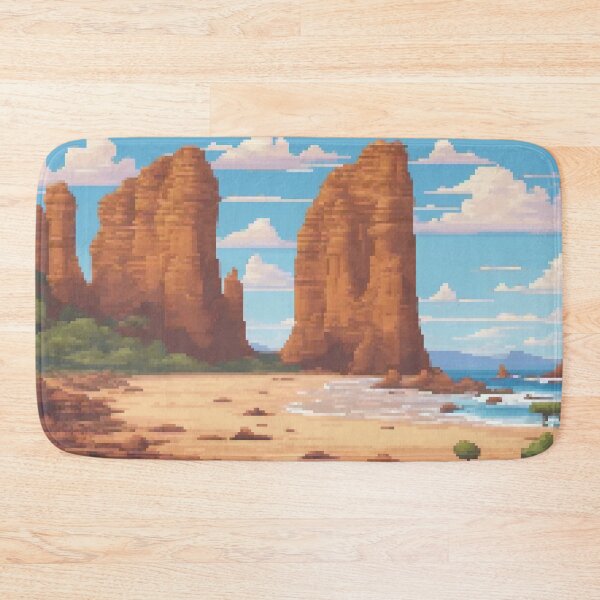 Item preview, Great Ocean Road, Australia - Pixel Art designed and sold by Pixelartshirt.