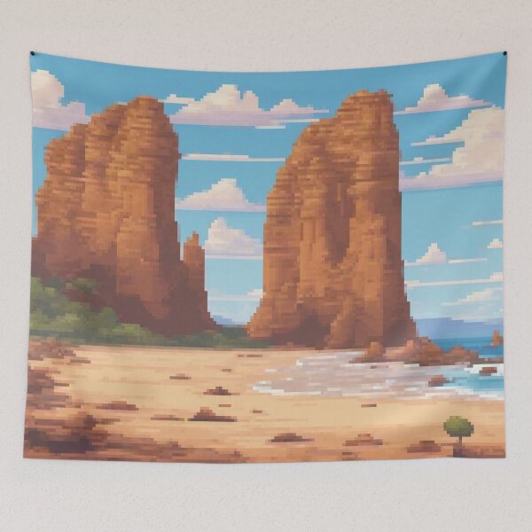 Item preview, Great Ocean Road, Australia - Pixel Art designed and sold by Pixelartshirt.