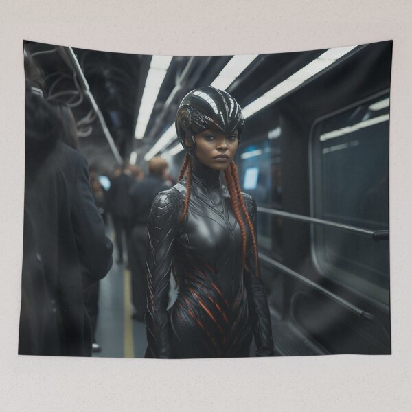 Item preview, Alien Girl Subway designed and sold by oilidesing.