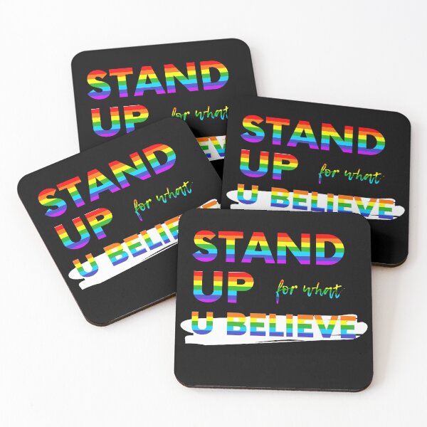 Item preview, Stand up for what you Believe - LGBTQ friendly Sticker designed and sold by SlickCity.