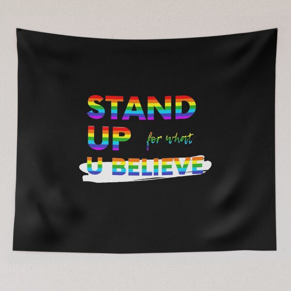Item preview, Stand up for what you Believe - LGBTQ friendly Sticker designed and sold by SlickCity.
