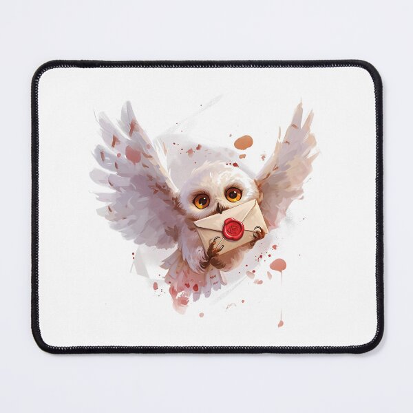 Item preview, A Snowy Owl Brings a Sealed Message - Fantasy designed and sold by Fenay Designs.