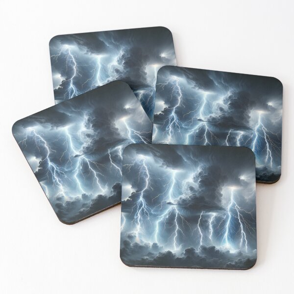 Item preview, Thunder's Majesty: Electric Dance of Lightning and Sky designed and sold by ArtComixHaven.