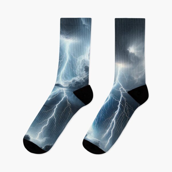 Item preview, Thunder's Majesty: Electric Dance of Lightning and Sky designed and sold by ArtComixHaven.
