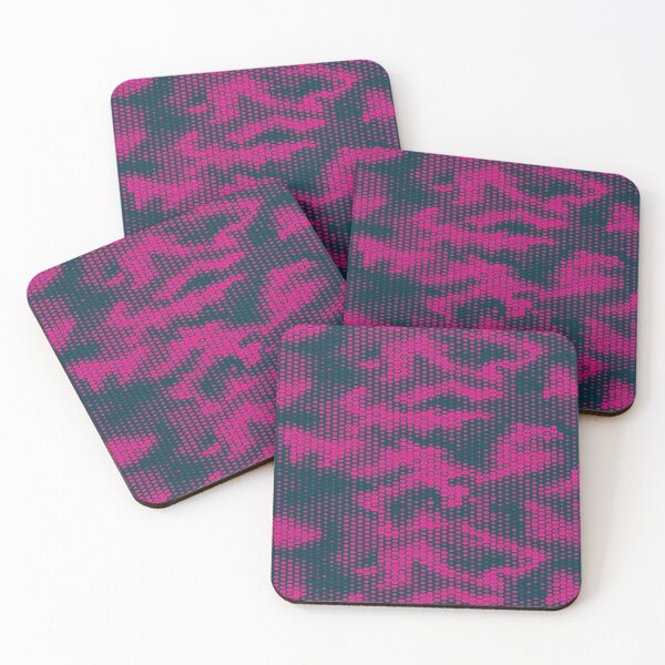 Item preview, Futuristic Tech Military Pattern Pink Girl Camo designed and sold by WickedXDesigns.