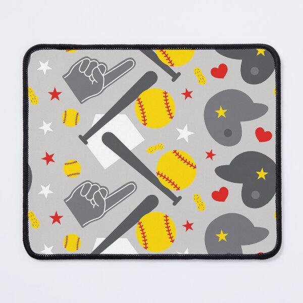 Item preview, Softball Gear on Gray designed and sold by VintageStyle.