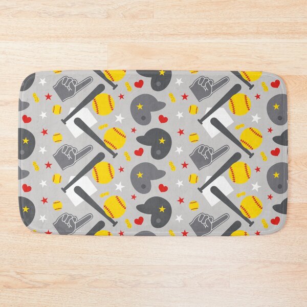 Item preview, Softball Gear on Gray designed and sold by VintageStyle.