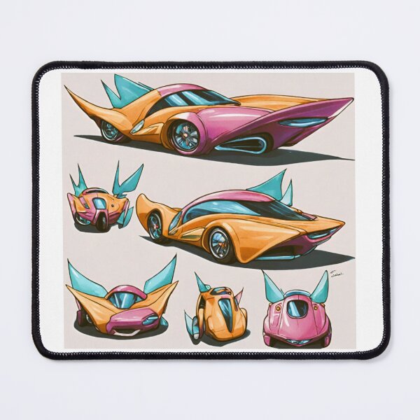 Item preview, comic book car, futuristic with shark fins designed and sold by janjacbu.