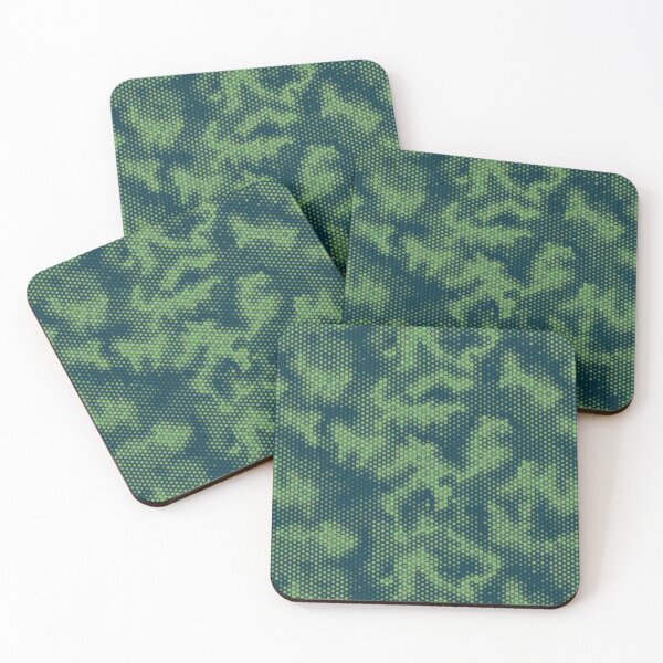 Item preview, Futuristic Tech Military Pattern Green Camo designed and sold by WickedXDesigns.