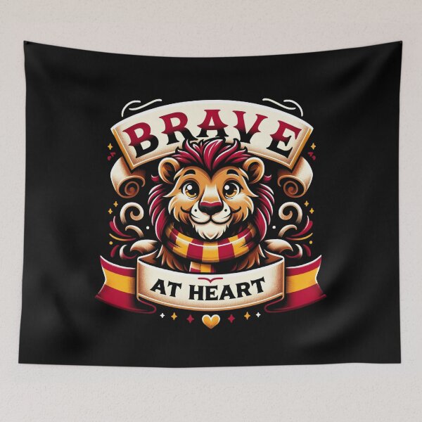 Item preview, Brave at Heart - Wizard Lion - Fantasy designed and sold by Fenay Designs.