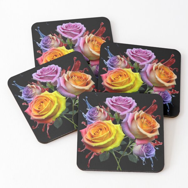 Item preview, Rainbow roses designed and sold by CozyDots.