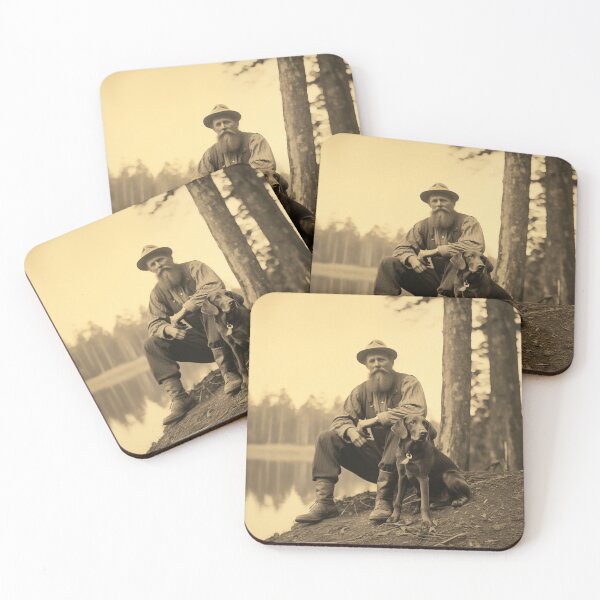 Item preview, Mountain Man and his Dog (Design 2) designed and sold by Samuelsboro.