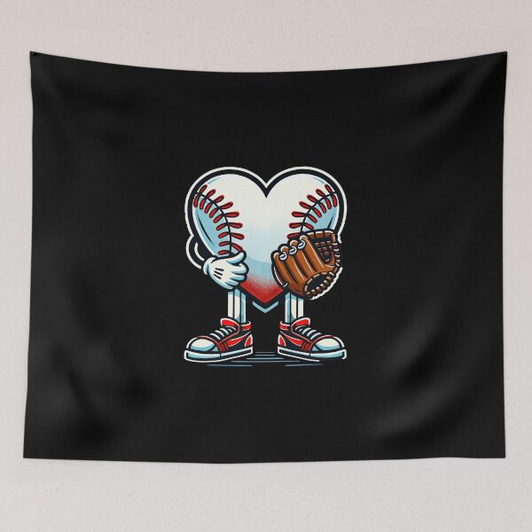 Item preview, Baseball Valentines Day Boys Men Kids Sports T-Shirt designed and sold by MAPDDesigns.