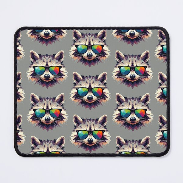 Item preview, Low Poly Raccoon Pop Art designed and sold by pseudosiren.