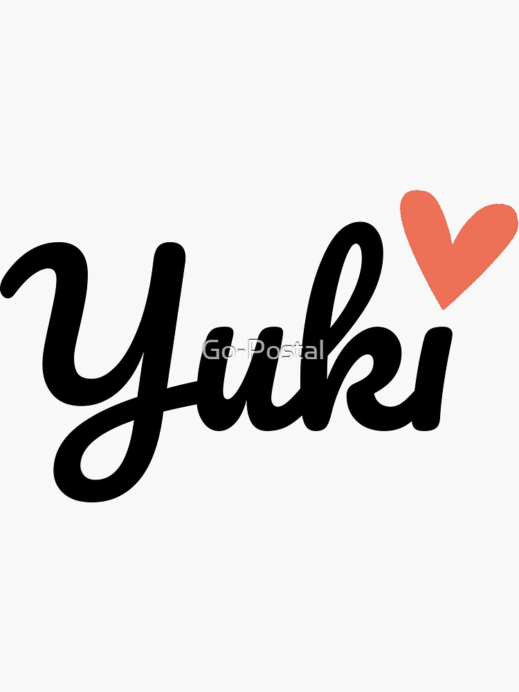Yuki Name Stickers for Sale | Redbubble