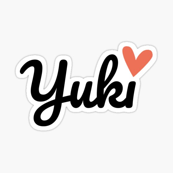 Yuki Name Stickers for Sale | Redbubble
