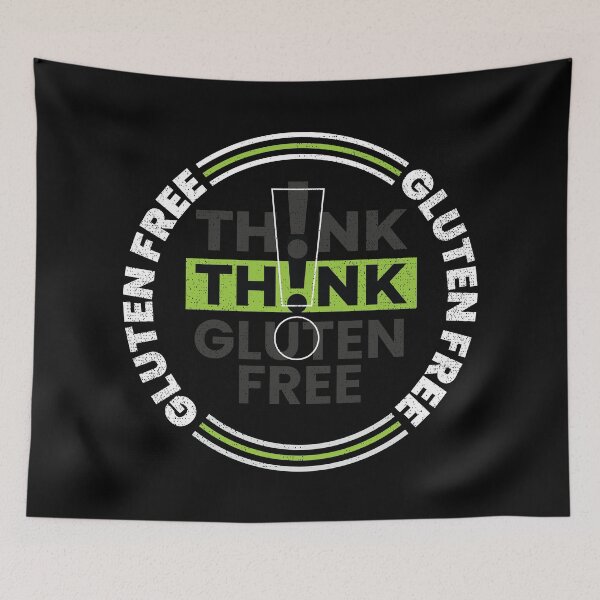 Item preview, Think "Gluten-free" t shirt design designed and sold by MyGluteesFree77.