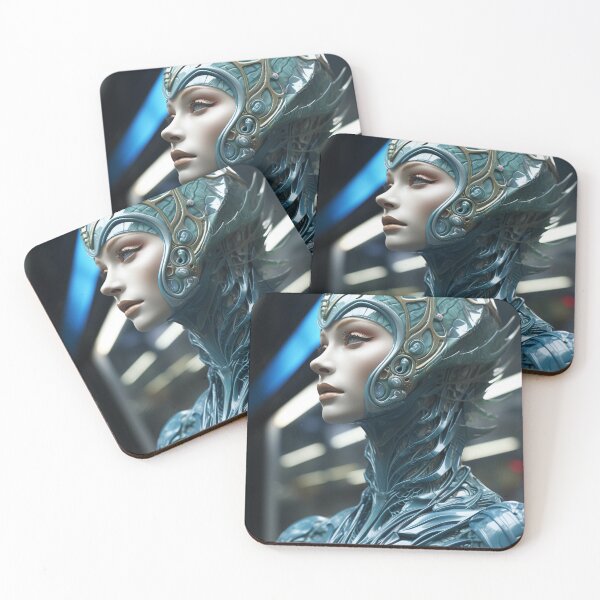 Item preview, Alien Girl Portrait designed and sold by oilidesing.