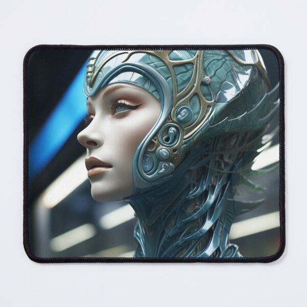 Item preview, Alien Girl Portrait designed and sold by oilidesing.