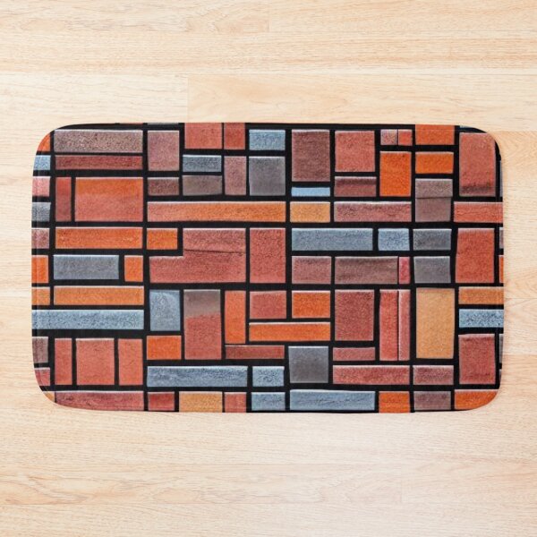 Item preview, Abstract Red and Grey Brick Pattern designed and sold by calibrit.