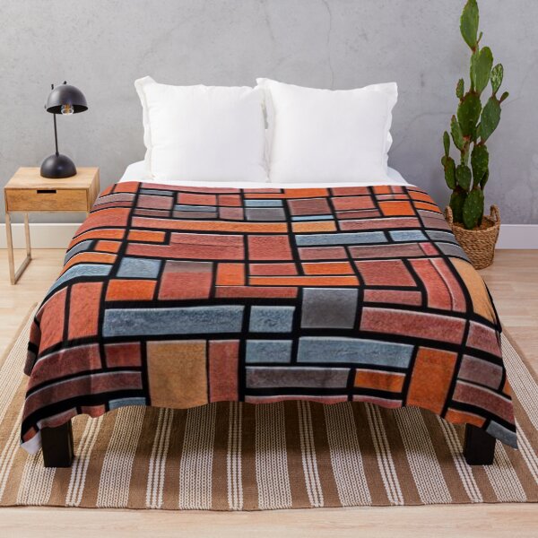 Item preview, Abstract Red and Grey Brick Pattern designed and sold by calibrit.