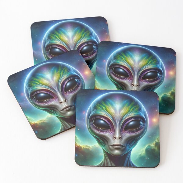 Item preview, Galactic Gaze: Alien's Enigmatic Vision of the Cosmos designed and sold by ArtComixHaven.