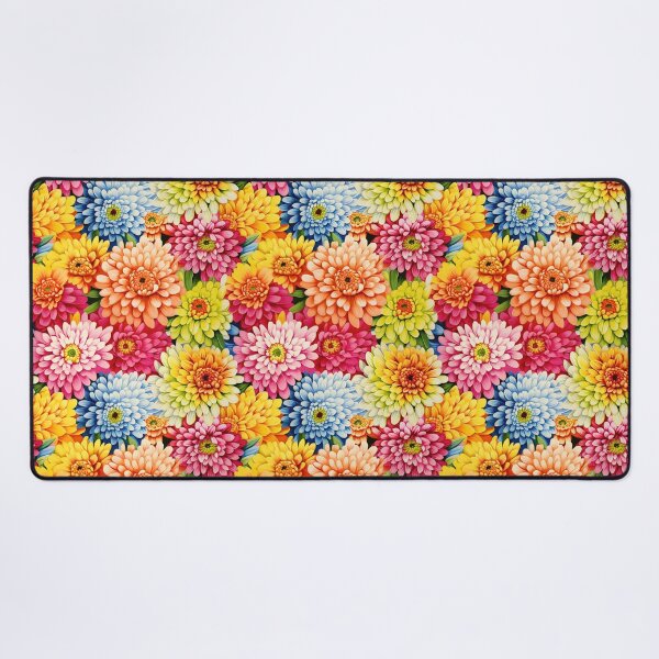 Item preview, Zinnia Tile 19: Rainbow Smiles in a Field of Daisy Dandelions and Sunshine of Nature's Confetti Party designed and sold by TheBrainArt.