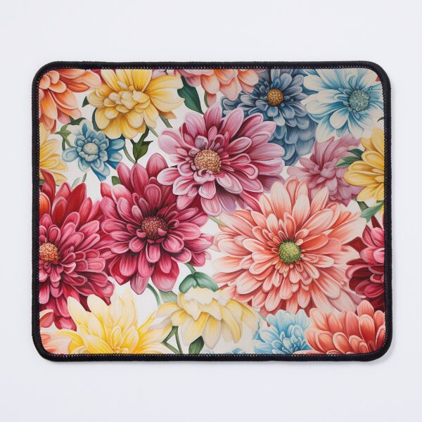 Item preview, Zinnia Tile 20: Rainbow Smiles in a Field of Daisy Dandelions and Sunshine of Nature's Confetti Party designed and sold by TheBrainArt.
