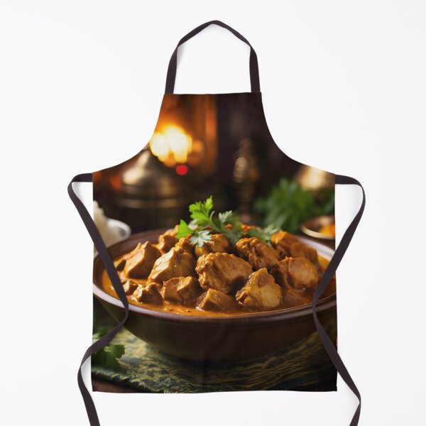 Item preview, Sizzling Delight: Digital Illustration of Chicken Tikka Masala designed and sold by Shafiq Khan.
