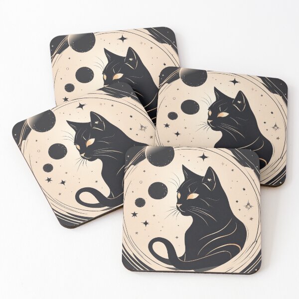 Item preview, Cosmic Cat Noir designed and sold by CelestialCosmos.