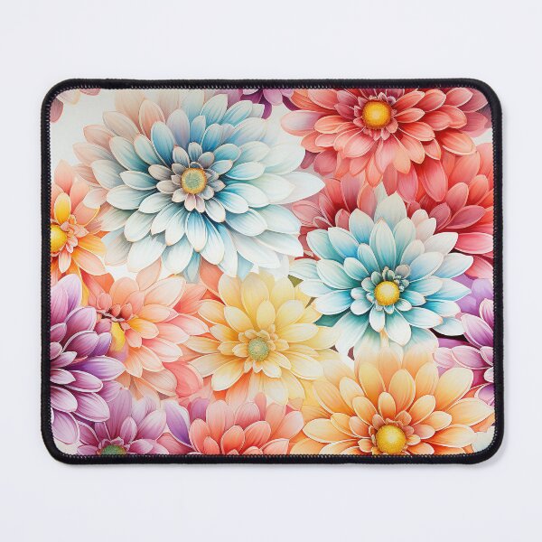 Item preview, Zinnia Tile 21: Rainbow Smiles in a Field of Daisy Dandelions and Sunshine of Nature's Confetti Party designed and sold by TheBrainArt.