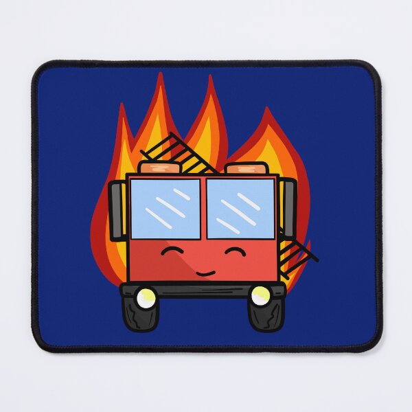 Item preview, Fire Engine (on fire) designed and sold by Sparkleweather.