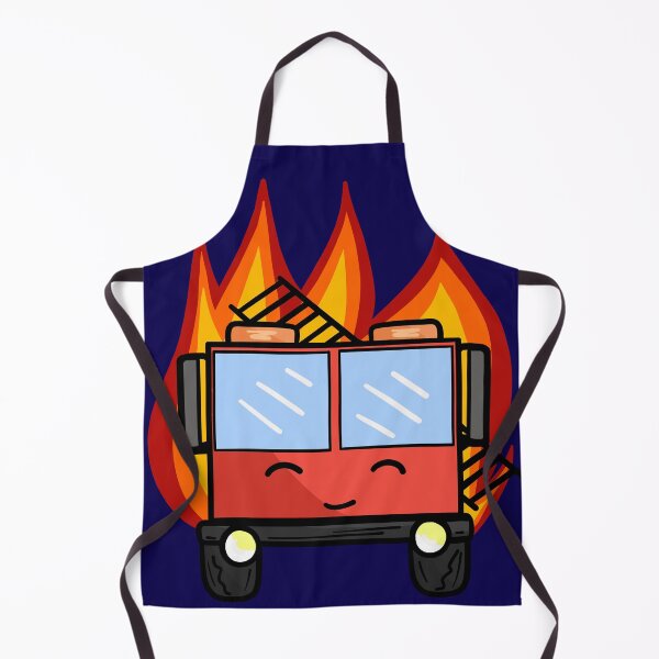 Item preview, Fire Engine (on fire) designed and sold by Sparkleweather.