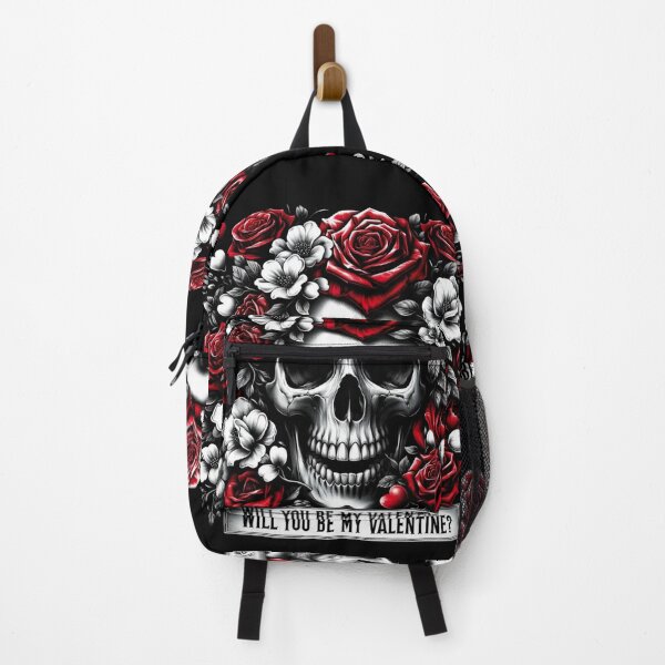 Item preview, Romantic Gothic - 'Will You Be My Valentine?' Skull & Roses Design designed and sold by ZbigArt.
