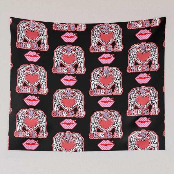 Item preview, Single Af Skeleton Hands Valentines Day  designed and sold by WoodburyLake.