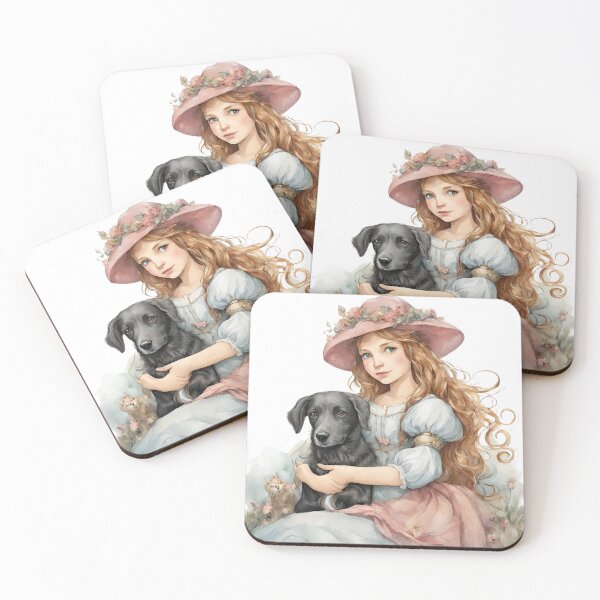 Item preview, A girl with a dog designed and sold by StyleSketch.