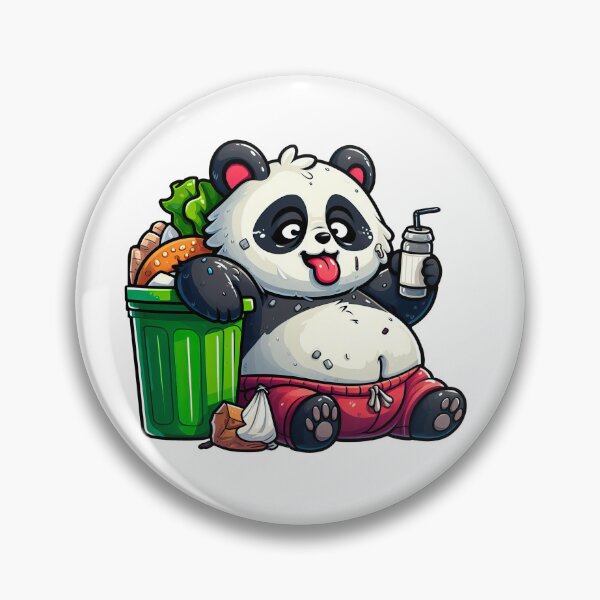 Item preview, Cute Trash Panda Pin Cute Lazy Fat Pin designed and sold by RSRS Shop.