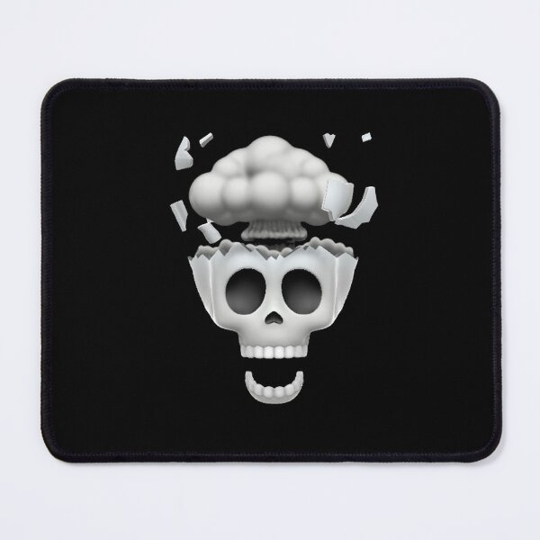 Item preview, Skeleton Skull Emoji Memoji Apple Shocked Reaction meme funny silly designed and sold by bubbleiel.