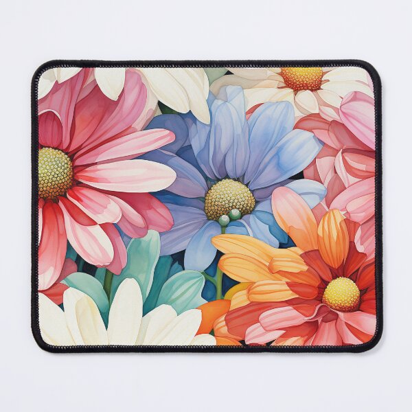 Item preview, Zinnia Tile 22: Rainbow Smiles in a Field of Daisy Dandelions and Sunshine of Nature's Confetti Party designed and sold by TheBrainArt.