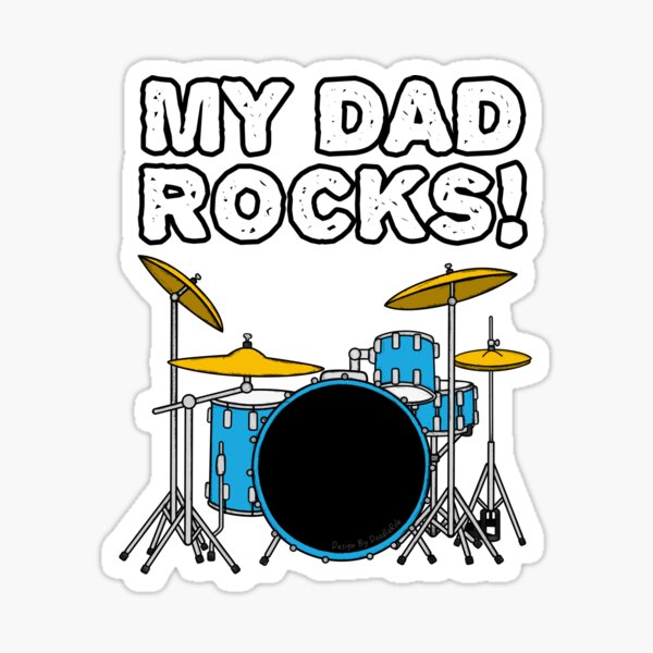 Item preview, My Dad Rocks Drums Drummer Father's Day designed and sold by doodlerob.
