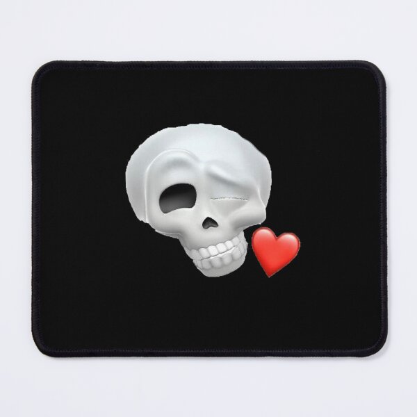 Item preview, Skeleton Skull Emoji Memoji Apple Kissing Face Reaction meme funny silly designed and sold by bubbleiel.